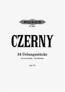 Twenty-Four Exercises, Op.777: Complete set by Carl Czerny