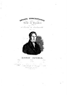 Concerto Sonata for Harp (or Piano) and Violin (or Cello), Op.113: Parts by Louis Spohr