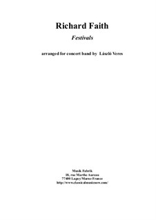 Festivals: For concert band, full score by Richard Faith