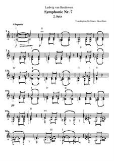 Movement II: Version for guitar by Ludwig van Beethoven