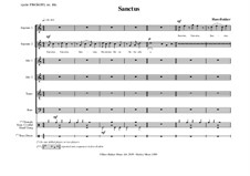 Sanctus for SSAATB and Percussion: Sanctus for SSAATB and Percussion by Hans Bakker