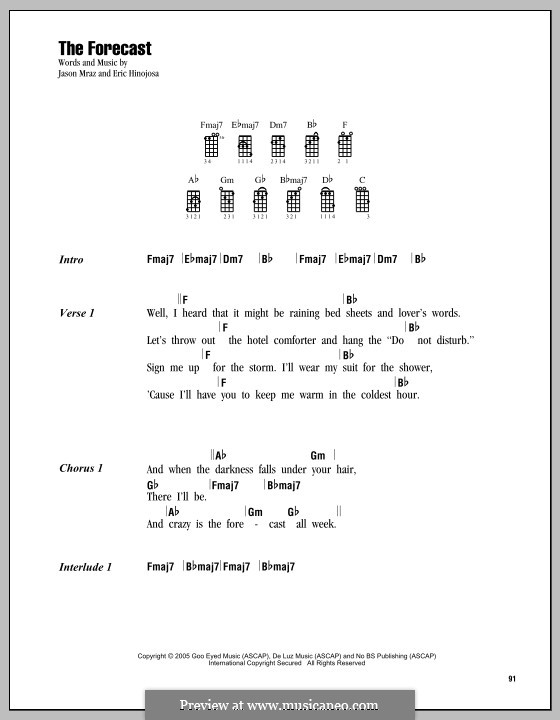 The Forecast: For ukulele by Eric Hinojosa