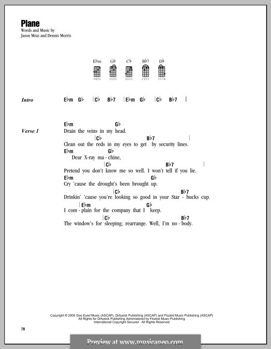 Plane: For ukulele by Dennis Morris