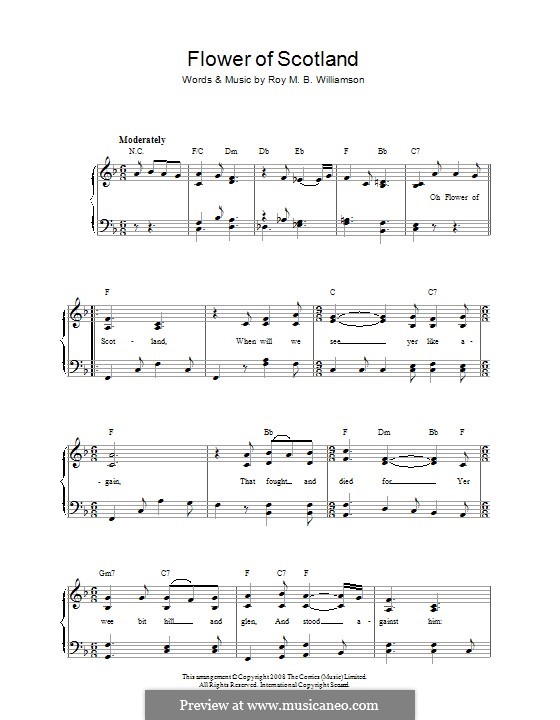 Flower of Scotland (Unofficial Scottish National Anthem) by R.M.B