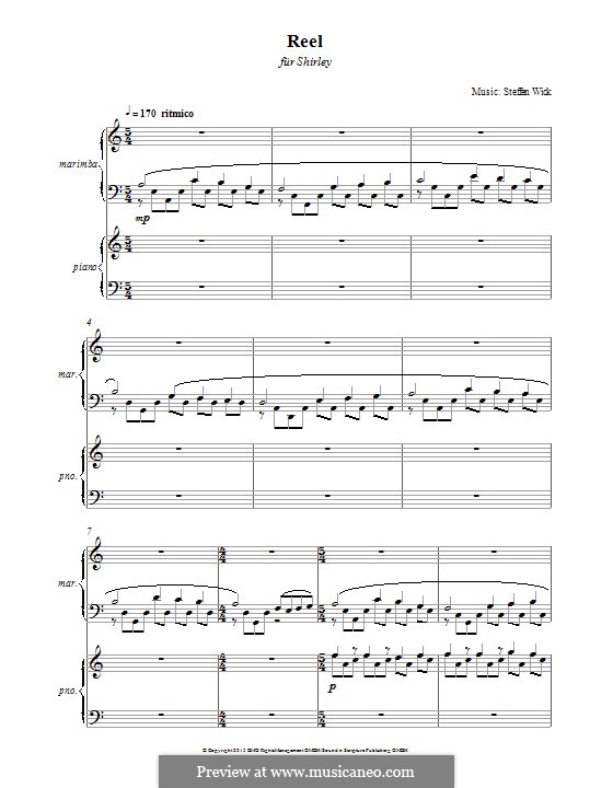 Reel: For marimba by Steffen Wick