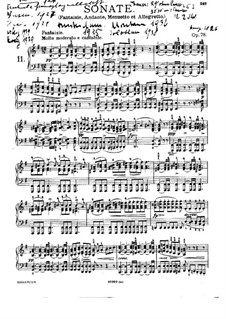 Sonata for Piano No.18 in G Major, D.894 Op.78: For a single performer by Franz Schubert
