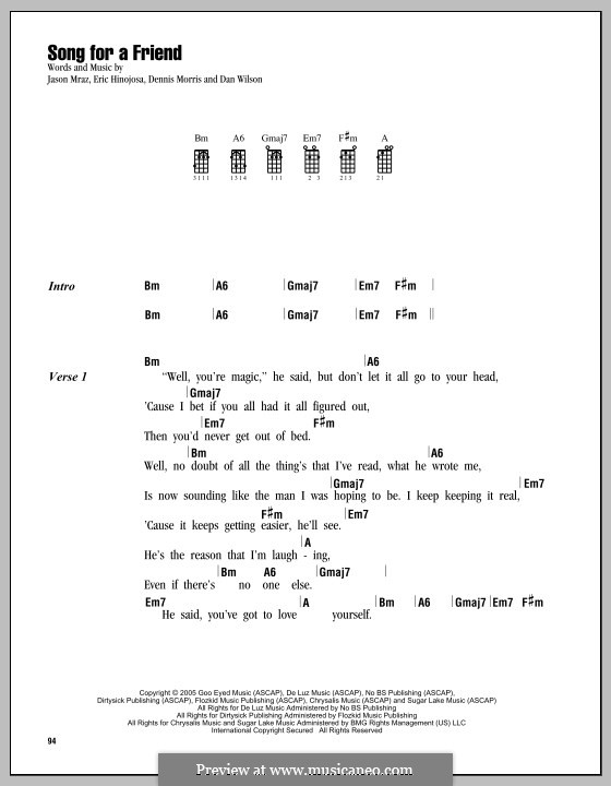 Song for a Friend: For ukulele by Daniel Wilson, Dennis Morris, Eric Hinojosa