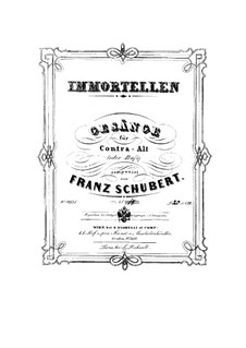 No.18 Trockne Blumen (Withered Flowers): Piano-vocal score by Franz Schubert