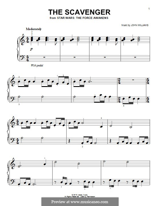 The Scavenger: For piano by John Williams