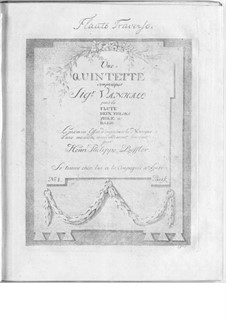 Quintet for Flute and Strings No.1: Quintet for Flute and Strings No.1 by Johann Baptist Vanhal