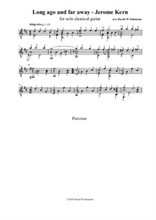 Long Ago (and Far Away): For guitar by Jerome Kern