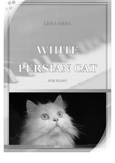 White Persian Cat: White Persian Cat by Lena Orsa