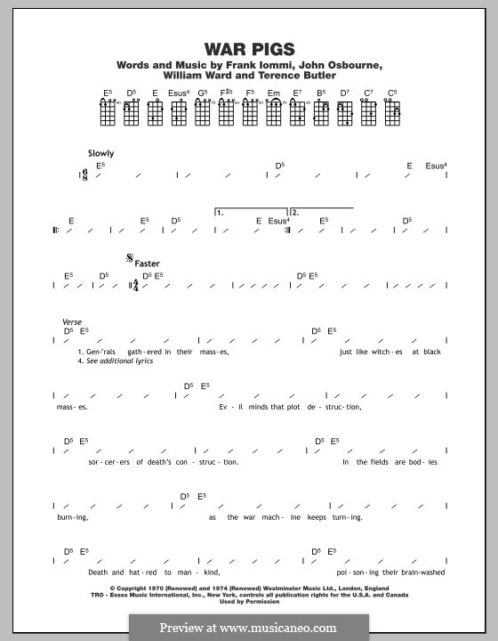 ozzy osbourne war pigs lyrics