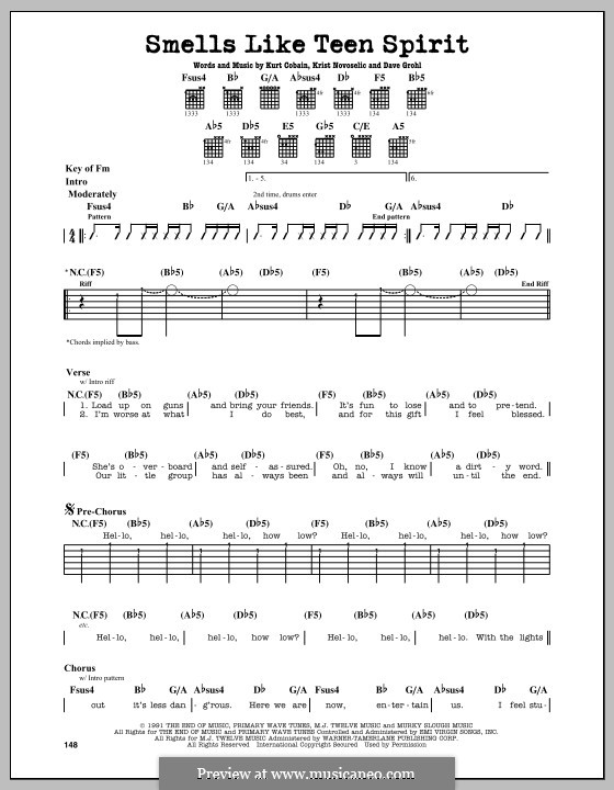 Песня nirvana like teen spirit. Nirvana smells like teen Spirit аккорды для гитары. Табы смелс лайк Тин. Nirvana smells like teen Spirit бой на гитаре. Нирвана табы для гитары smells.