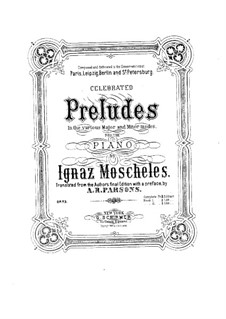 Fifty Preludes, Op.73: No.22-50 by Ignaz Moscheles