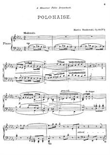 Two Pieces for Piano , Op.45: Complete set by Moritz Moszkowski