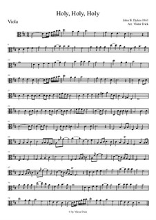Holy, Holy, Holy! Lord God Almighty: For viola by John Bacchus Dykes