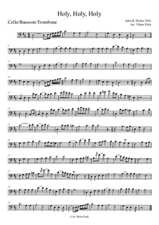 Holy, Holy, Holy! Lord God Almighty: For trombone by John Bacchus Dykes