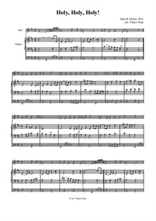 Holy, Holy, Holy! Lord God Almighty: For violin and organ by John Bacchus Dykes