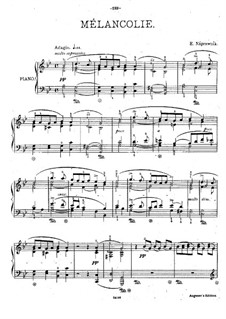 Mélancolie, Op.48 No.3: For piano by Eduard Napravnik