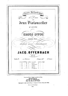 Duos for Two Cellos, Op.51: Duo No.1 – parts by Jacques Offenbach