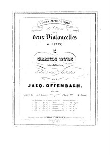 Duos for Two Cellos, Op.54: Duo No.3 – parts by Jacques Offenbach