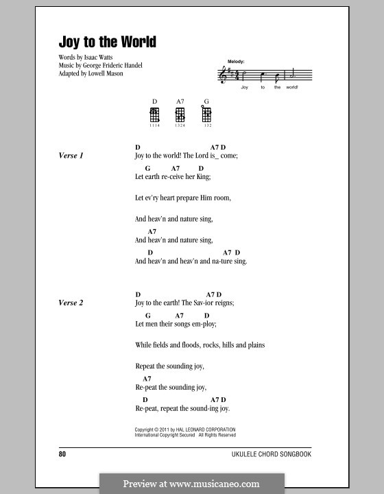 Instrumental version: For ukulele by Georg Friedrich Händel