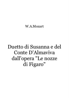 Duetto di Susanna e del conte D'Almaviva: Duetto di Susanna e del conte D'Almaviva by Wolfgang Amadeus Mozart