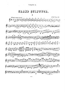 Piano Quintet in A Minor, Op.107: Violin I part by Joseph Joachim Raff
