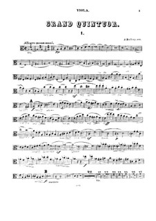 Piano Quintet in A Minor, Op.107: Viola part by Joseph Joachim Raff