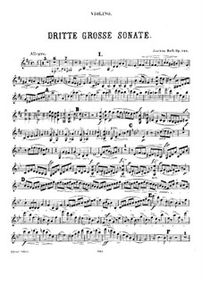 Sonata for Violin and Piano No.3 in D Major, Op.128: Solo part by Joseph Joachim Raff