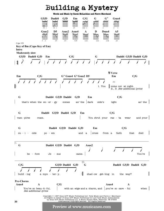 Building a Mystery: For guitar by Pierre Marchand