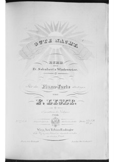 No.1 Gute Nacht (Good Night): For piano, S.561 No.1 by Franz Schubert