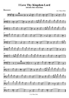 I Love Thy Kingdom, Lord: For bassoon by folklore