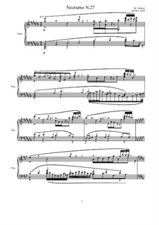 Nocturne for piano No.27, MVWV 1044: Nocturne for piano No.27 by Maurice Verheul