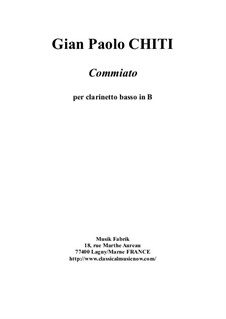 Commiato for bass clarinet: Commiato for bass clarinet by Gian Paolo Chiti