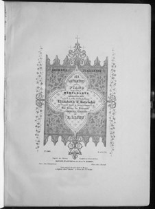 Soirées italiennes. Six Pieces on Themes by Mercadante, S.411: Pieces No.1-3 by Franz Liszt