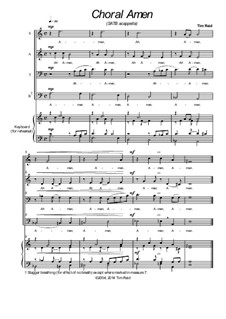 Choral Amen (SATB): Choral Amen (SATB) by Timothy Reid