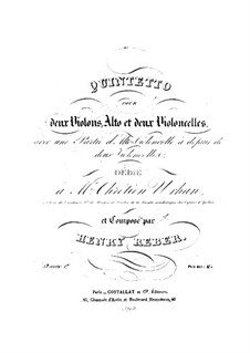 String Quintet in C Minor, Op.1: Violin I part by Napoléon Henri Reber