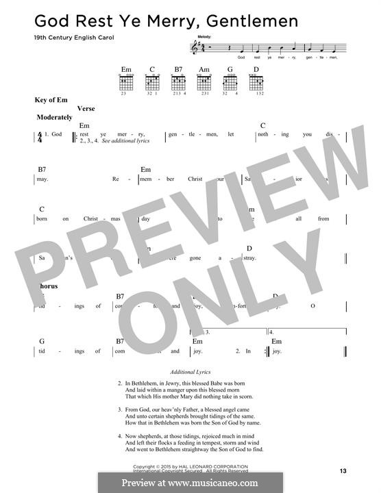Guitar version: For a single performer by folklore