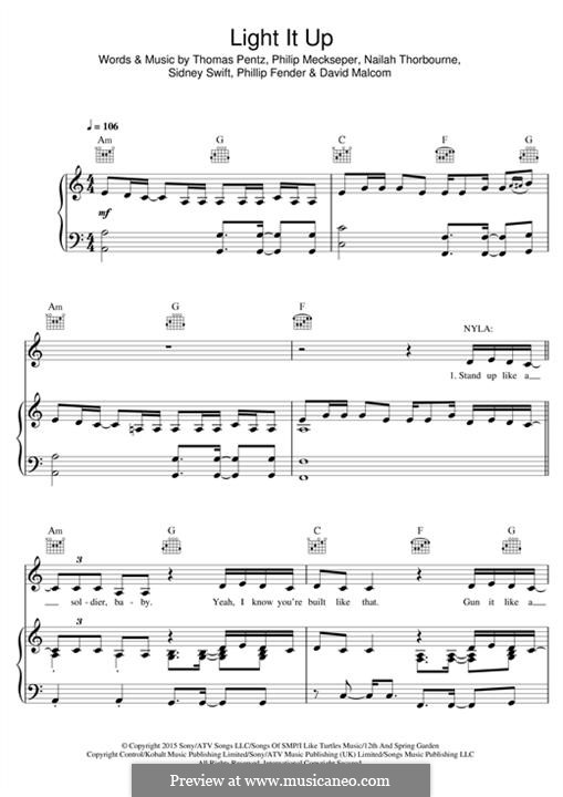 Light it sales up piano