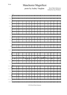 Manchester Magnificat for Choir and Orchestra: Score and parts by David W Solomons