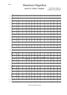 Manchester Magnificat for Choir and Orchestra: Score only by David W Solomons