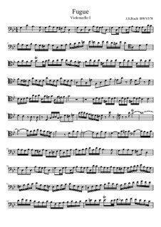 Fugue in G Minor 'Little', BWV 578: For four cellos by Johann Sebastian Bach