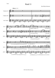 Reed 11: For E flat, B flat and alto clarinets by David W Solomons