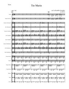 Tin Marin for Elementary Mariachi Orff Ensemble: Tin Marin for Elementary Mariachi Orff Ensemble by folklore