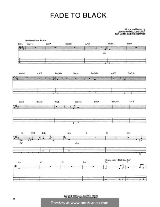 download fade to black metallica tabs download fade to black metallica tabs