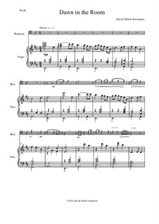 Dawn in the Room: For bassoon and piano by David W Solomons