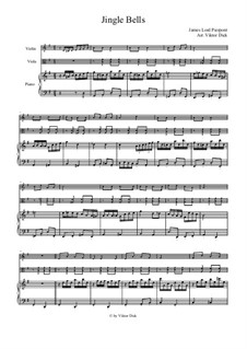Ensemble version: For violin, viola and piano by James Lord Pierpont