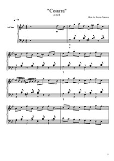 Соната G-moll для фортепиано: Соната G-moll для фортепиано by Viktor Gryaznov
